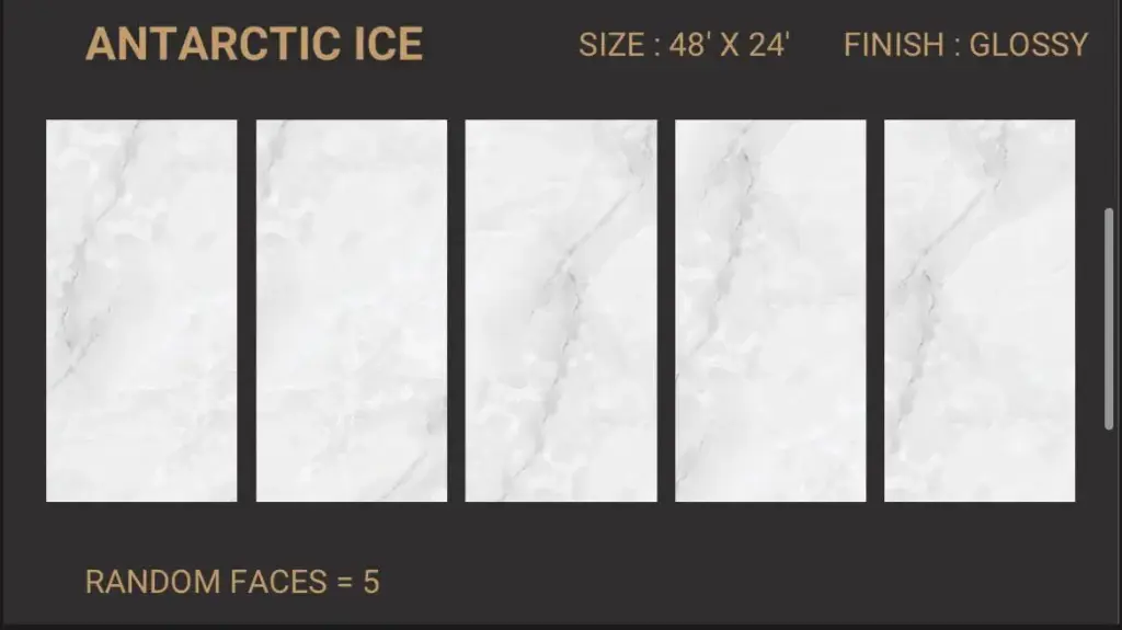 MapleLine Antartic Ice Porcelain Tile 24x24 – Glossy (Wall & Floor)
