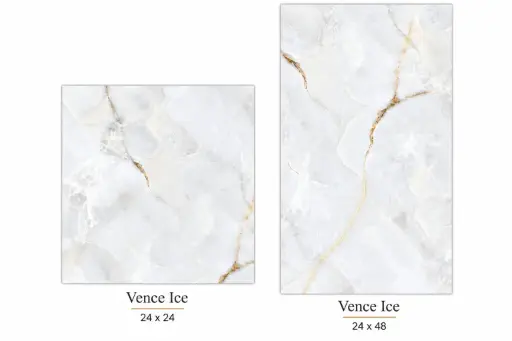 [VENI2424] MapleLine Vence Ice Porcelain Tile 24x24 – Glossy (Wall & Floor) (24x24)