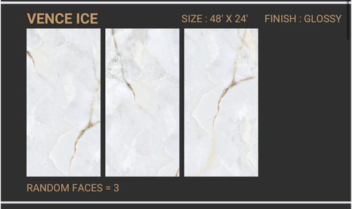 [VENI2448] MapleLine Vence Ice Porcelain Tile 24x48 – Glossy (Wall & Floor) (24x48)