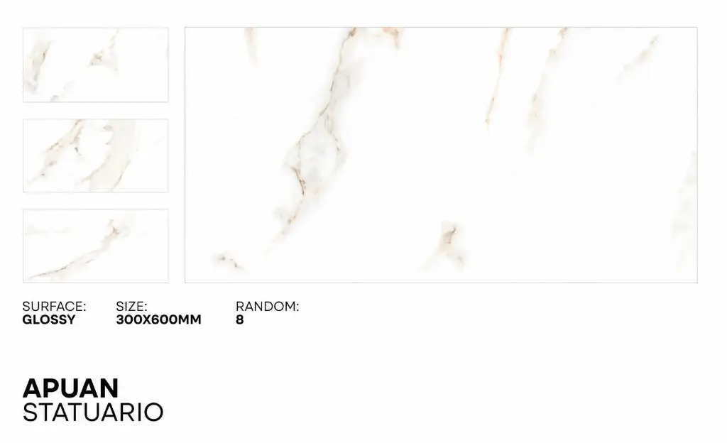 MapleLine Apuan Statuario Porcelain Tile