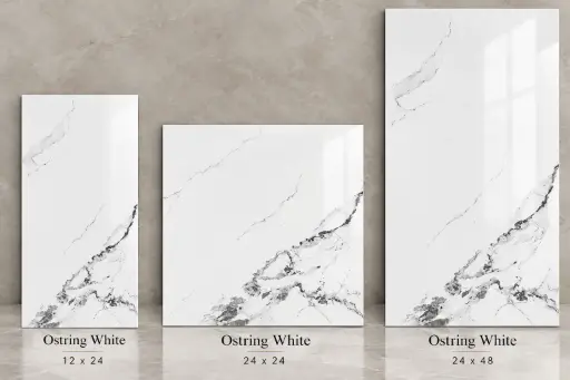 [OSTW2424] MapleLine Ostring White Porcelain Tile 24x24 – Glossy (Wall & Floor) (Glossy, 24x24)
