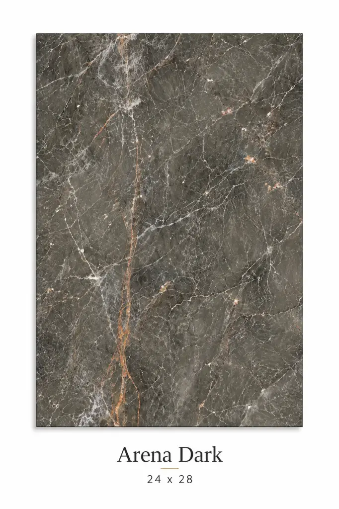 MapleLine Arena Dark Porcelain Tile 24x48 - Glossy (Wall & Floor)