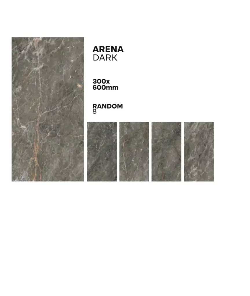 MapleLine Arena Dark Porcelain Tile 24x48 - Glossy (Wall & Floor)