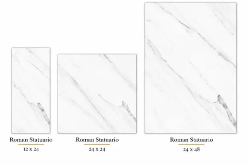 [ROMS2448] MapleLine Roman Satuario Porcelain Tile 24x48 – Glossy (Wall & Floor) (Glossy, 24x48)