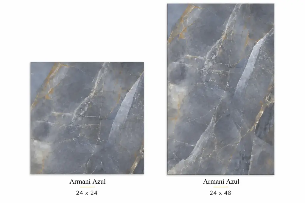 MapleLine Armani Azul Porcelain Tile 24x24 – Glossy (Wall & Floor)