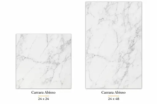 [CARA2448] Plata Carrara Abisso Porcelain Tile 24x48 – Glossy (Wall & Floor) (24x48)