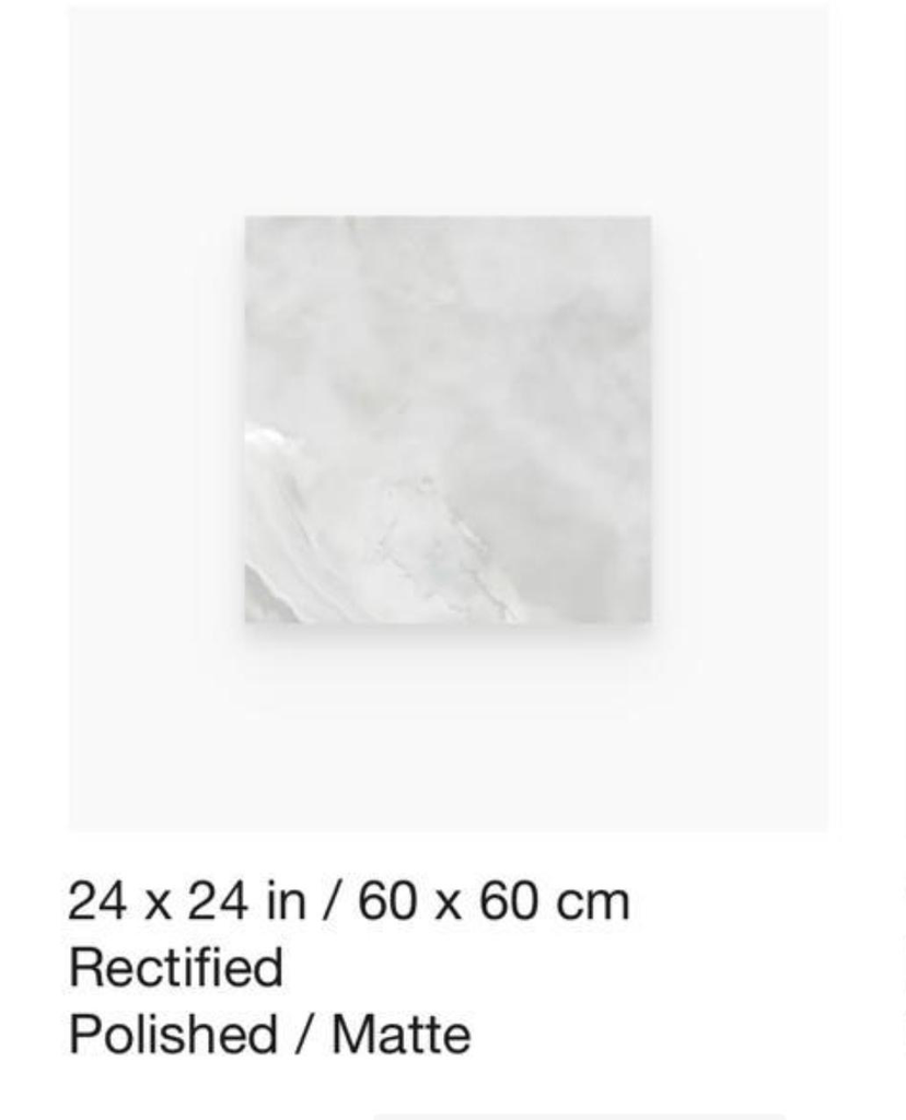 Plata Onyx Crystallo Porcelain Tile 24x24 – Glossy (Wall & Floor)