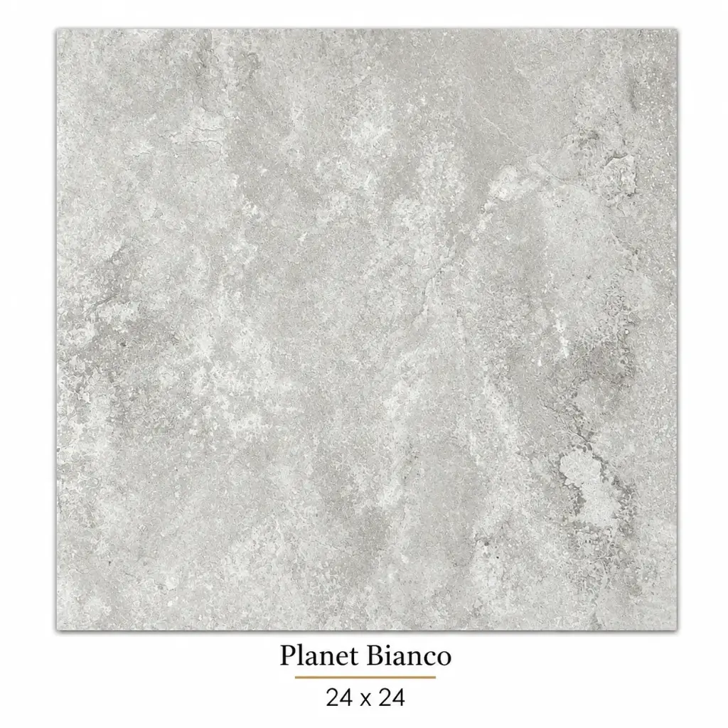 MapleLine Planet Bianco Porcelain Tile 24x24 – Matt (Wall & Floor)