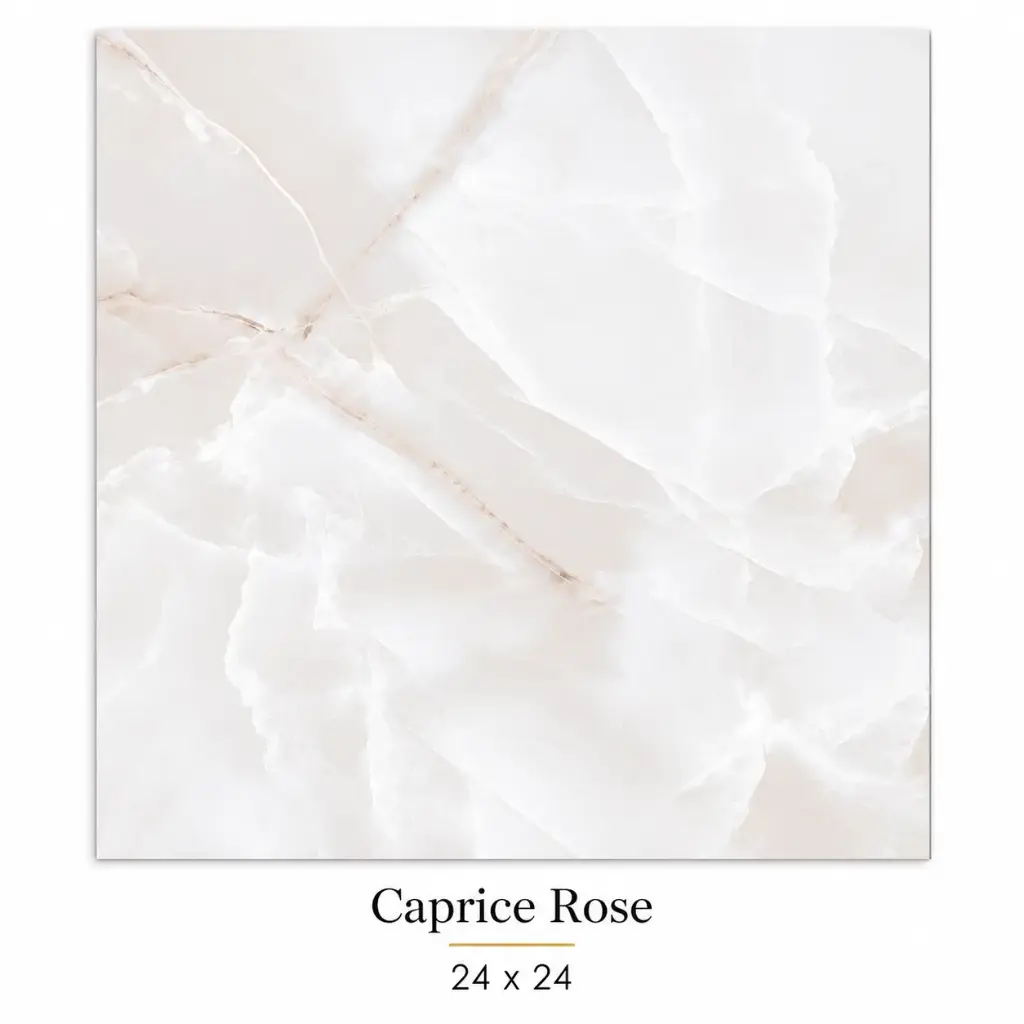 MapleLine Caprice Rose Porcelain Tile 24x24 – Glossy (Wall & Floor)