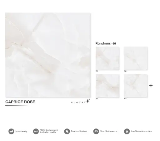 [CAPR2424] MapleLine Caprice Rose Porcelain Tile 24x24 – Glossy (Wall & Floor)