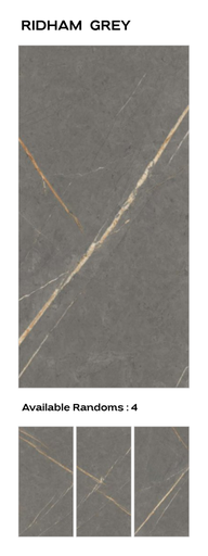 [RIDG2424] MapleLine Ridham Grey Porcelain Tile 24x24 – Glossy (Wall & Floor)