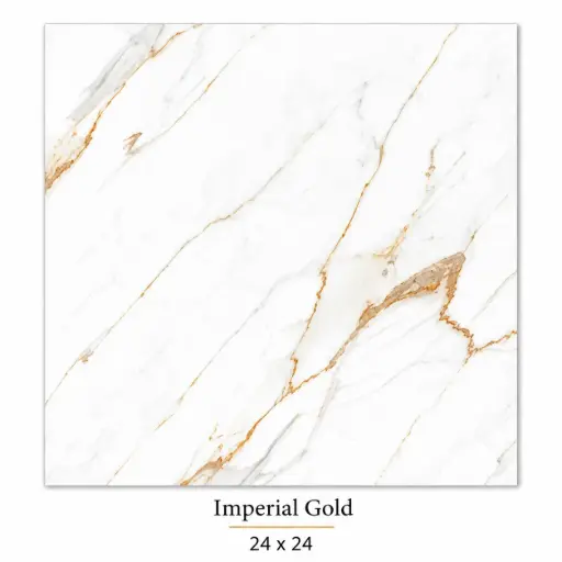 [IMPG2424] MapleLine Imperial Gold Porcelain Tile 24x24 – Glossy (Wall & Floor)