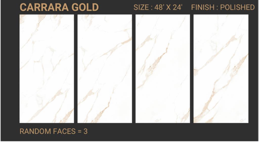 [CARG1224] MapleLine Carara Gold Porcelain Tile 12x24 - Glossy (Wall & Floor)