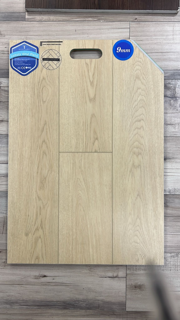 SPC Vinyl Flooring – Heritage Oak | Stone Core | 5 ft x 7 in x 7 mm | 0.5 mm Wear Layer | UV Coated | Waterproof | Anti-Skid | 5G Click System