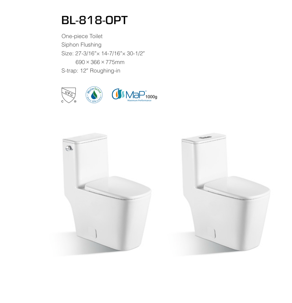 ADA Dual-Flush Siphonic One-Piece Toilet – 4L/6L R&T Flush, Soft-Close UF Seat, cUPC Certified