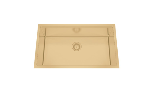 [WSG3218] NorthCraft Single-Bowl Workstation Sink 32x18x10, Handcrafted 16-Gauge Stainless Steel with Accessories (Brush Gold) (Brush Gold, 32"x18")
