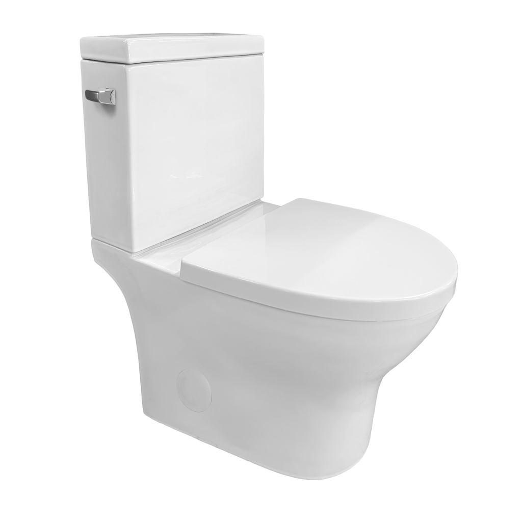 ADA 1.28 GPF / 4.8L Left-Side Siphonic Two-Piece Toilet (Square) – HTD Flush, Soft-Close PP Seat, cUPC Certified
